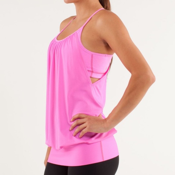 Lululemon No Limits Pow Pink Bra Tank 8 - Picture 1 of 9
